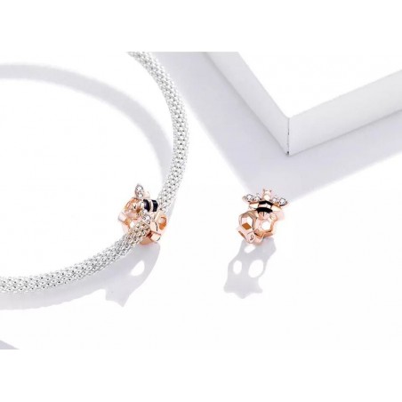 Little Bee - Distantier argint Rose Gold