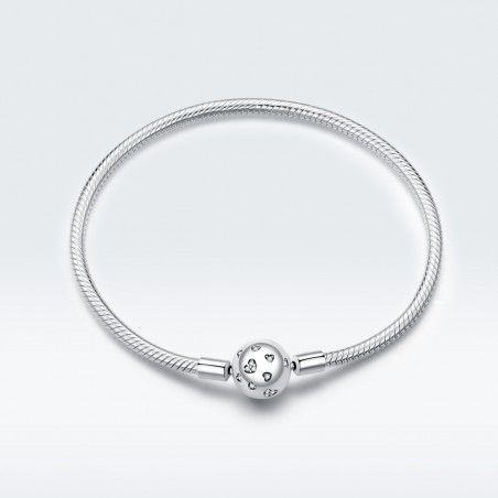 Lovely Hearts - Bratara talismane argint