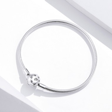 Lovely Hearts - Bratara talismane argint