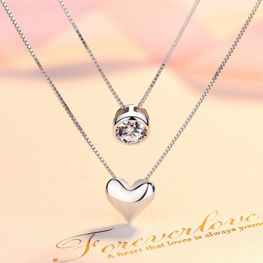 Double chain - Colier argint