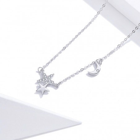 Moon and Stars Story - Colier argint