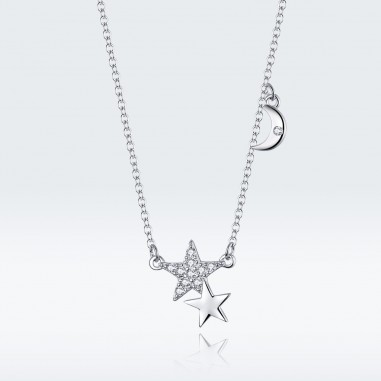 Moon and Stars Story - Colier argint