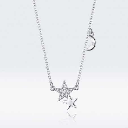 Moon and Stars Story - Colier argint