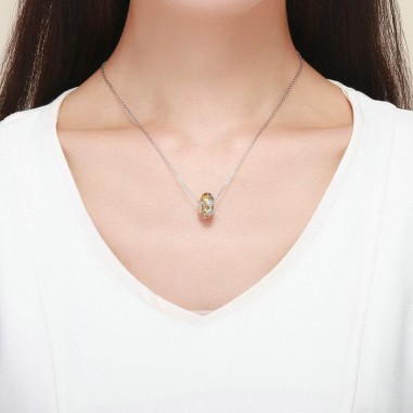 Honeycomb - Talisman argint Murano