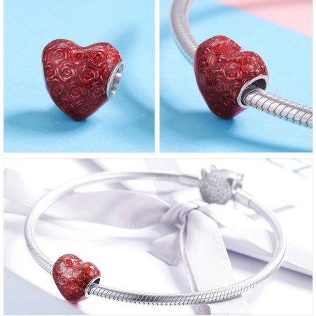 The Rose Heart - Talisman argint