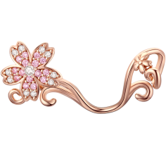 Sakura Flower - Talisman argint rose gold