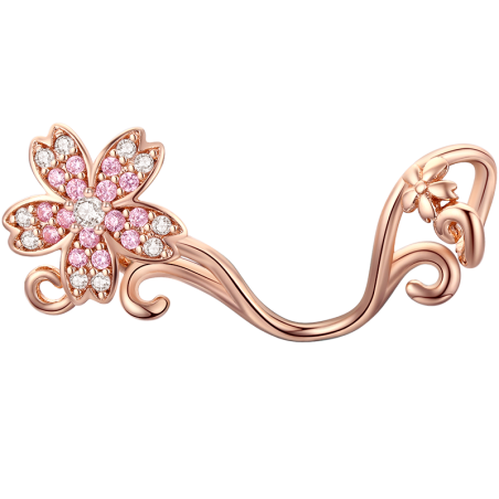 Sakura Flower - Talisman argint rose gold