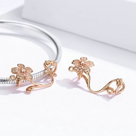 Sakura Flower - Talisman argint rose gold