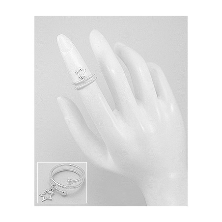 Lucky Star - Inel argint falanga