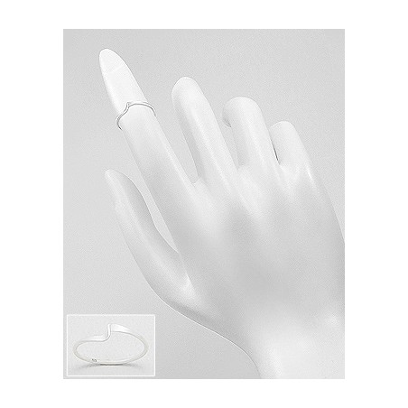 Silver Wave - Inel argint falanga