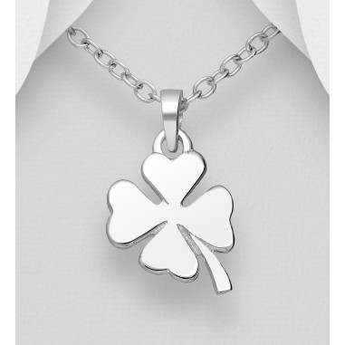 Simple Clover - Pandantiv argint