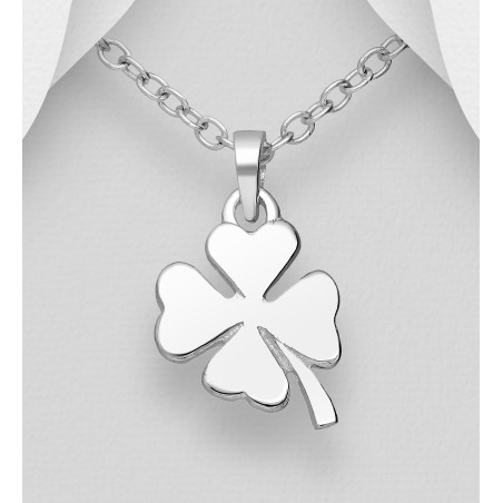 Simple Clover - Pandantiv argint