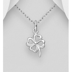 Good Luck Clover - Pandantiv argint 2