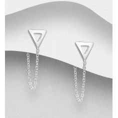 Lovely Triangle - Cercei argint 2