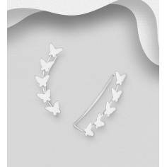 Silver Butterflies - Cercei argint 2