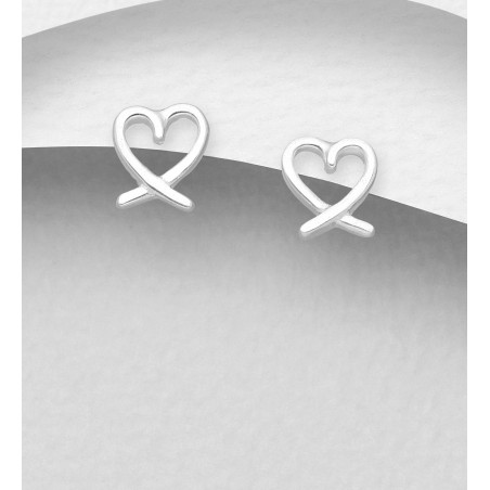 Lovely Hearts - Cercei argint