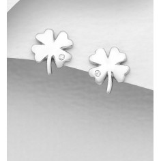 Shiny Clover - Cercei argint 2