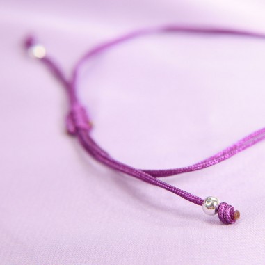 Amethyst Swarovski - Bratara cu snur