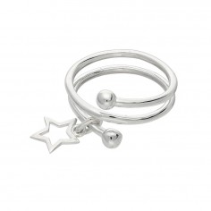 Lucky Star - Inel argint falanga