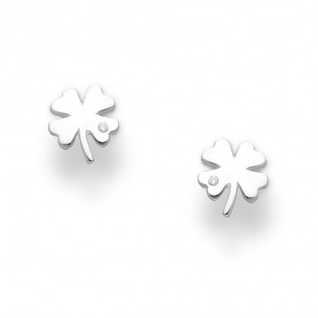 Shiny Clover - Cercei argint