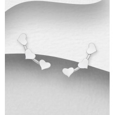Tiny Hearts - Cercei argint 2