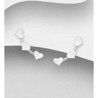 Tiny Hearts - Cercei argint