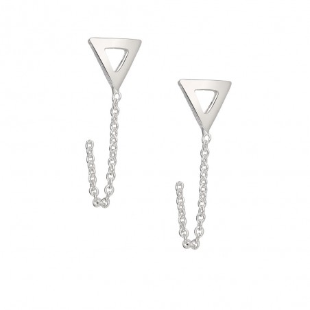 Lovely Triangle - Cercei argint