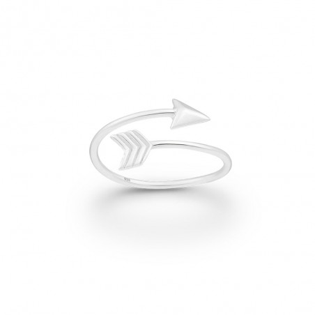 Lucky Arrow - Inel argint falanga reglabil