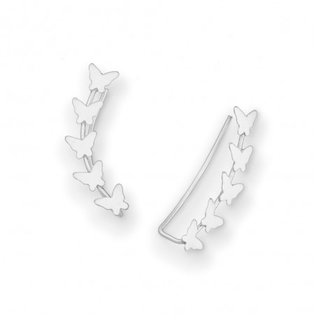 Silver Butterflies - Cercei argint