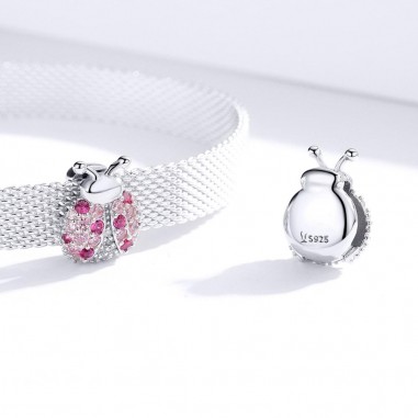 Ladybug - Talisman argint Flat