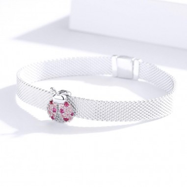 Ladybug - Talisman argint Flat