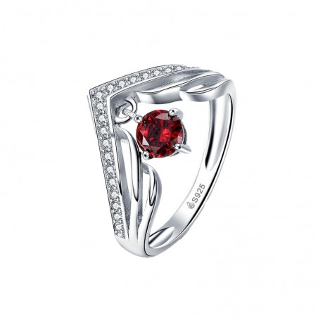 Royal Red - Inel argint