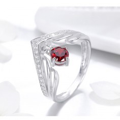 Royal Red - Inel argint 2