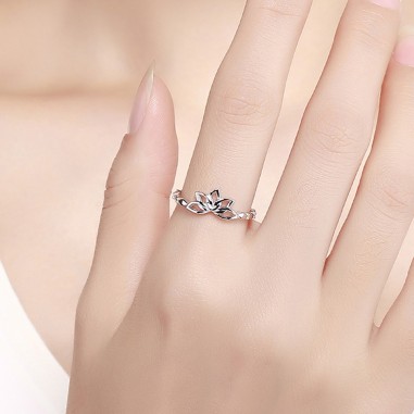 Lotus Flower - Inel argint