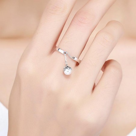 Tears of Flowers - Inel argint reglabil