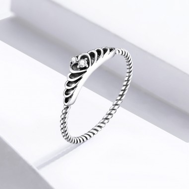 Dazzling Crown - Inel argint