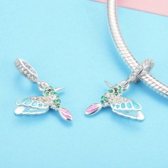 Playful Colibri - Talisman argint 2