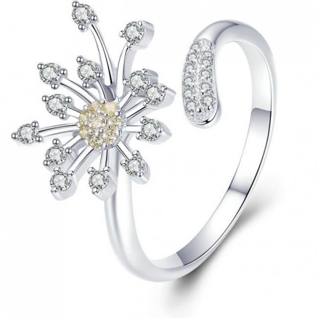 Dandelion Love - Inel argint reglabil