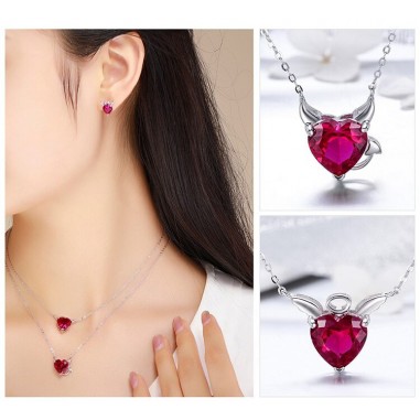 Red Devil - Colier argint