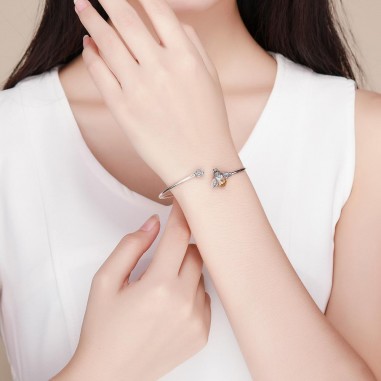 Story of the Bee - Bratara argint fixa