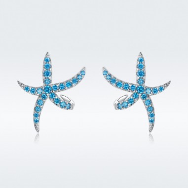 Starfish - Cercei argint