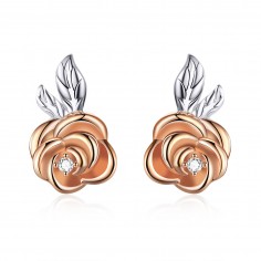 Elegant Rose - Cercei argint