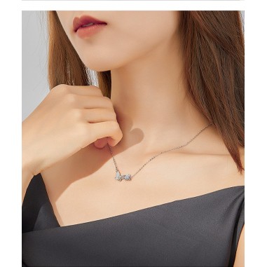 Flying Butterfly - Colier argint