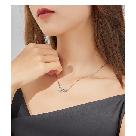 Flying Butterfly - Colier argint