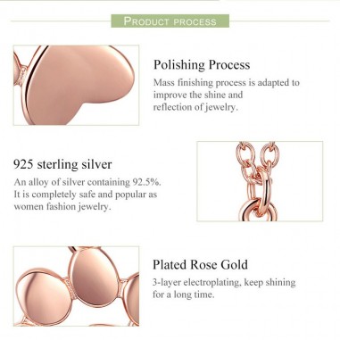 Animal Footprint - Colier argint Rose Gold