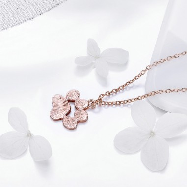 Animal Footprint - Colier argint Rose Gold