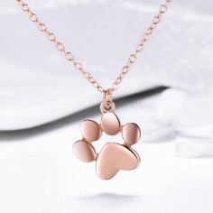 Animal Footprint - Colier argint Rose Gold 2