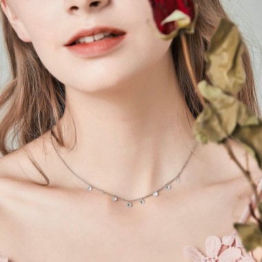 Dazzling Stones - Colier argint