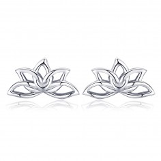 Lotus Flower - Cercei argint