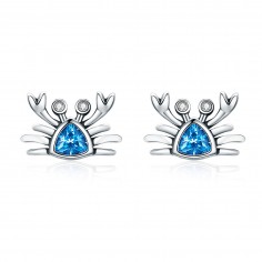 Cute Crab - Cercei argint